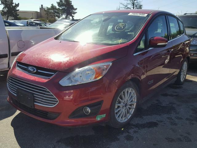 1FADP5CU6EL508543 - 2014 FORD C-MAX PREM RED photo 2