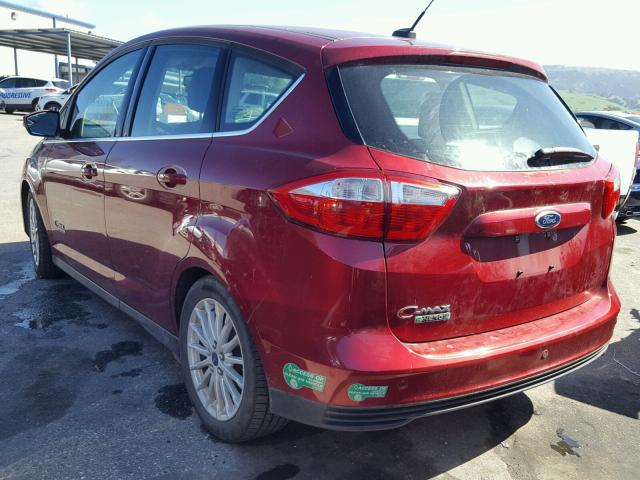 1FADP5CU6EL508543 - 2014 FORD C-MAX PREM RED photo 3