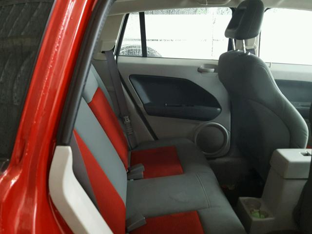 1B3JB48B47D505104 - 2007 DODGE CALIBER SX RED photo 6