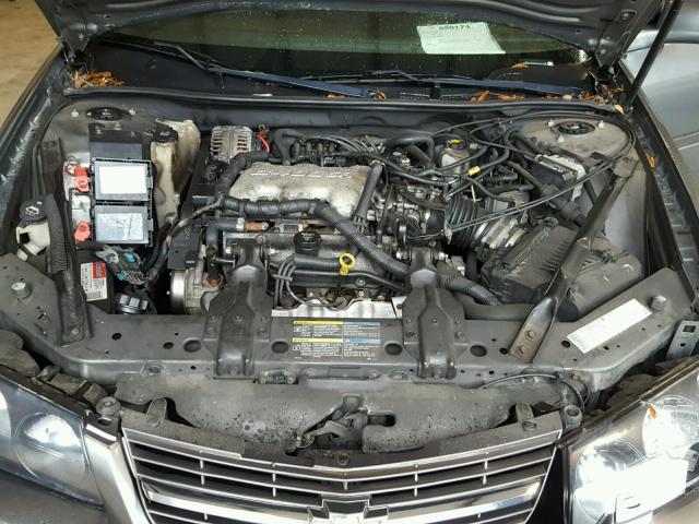 2G1WF55E159377176 - 2005 CHEVROLET IMPALA GRAY photo 7