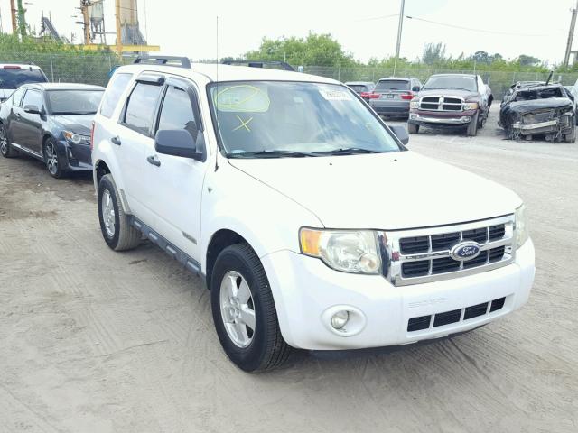 1FMCU03118KD86476 - 2008 FORD ESCAPE XLT WHITE photo 1