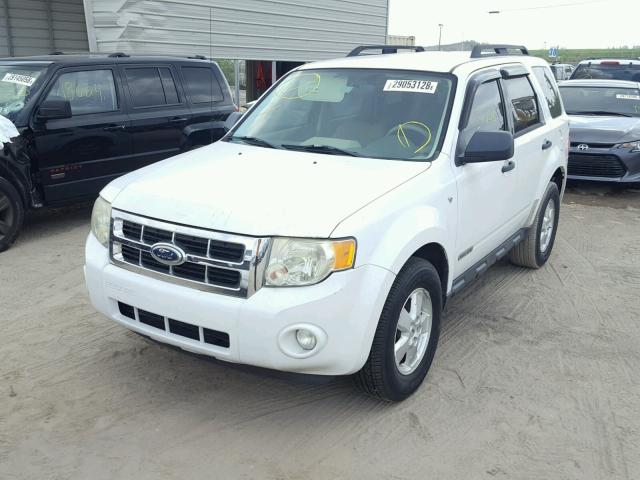 1FMCU03118KD86476 - 2008 FORD ESCAPE XLT WHITE photo 2