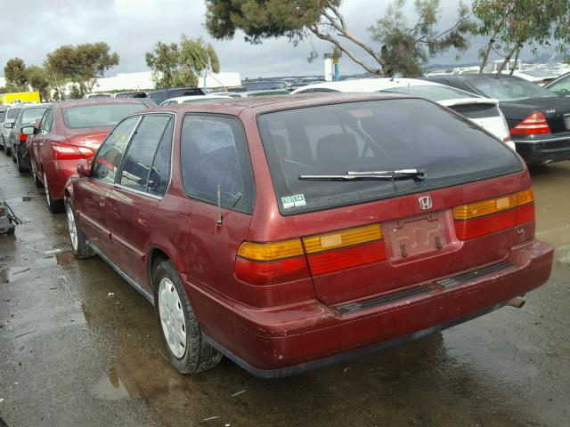 1HGCB985XPA005305 - 1993 HONDA ACCORD LX RED photo 3