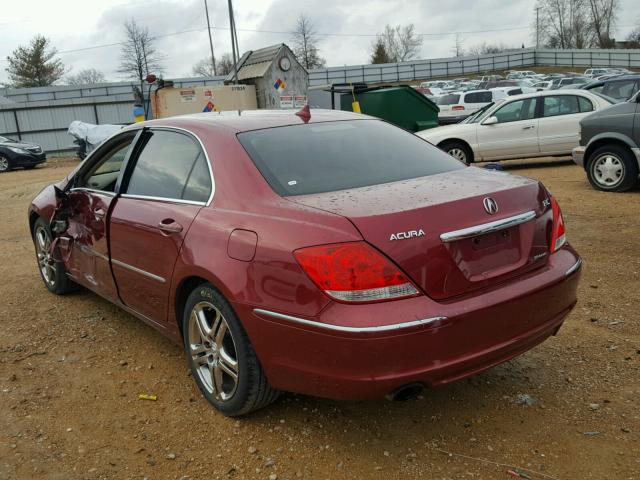 JH4KB16575C019791 - 2005 ACURA RL RED photo 3