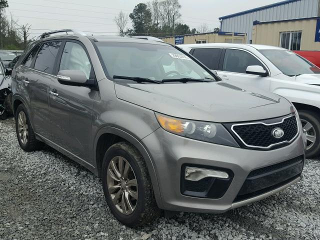 5XYKW4A20BG132574 - 2011 KIA SORENTO SX GRAY photo 1