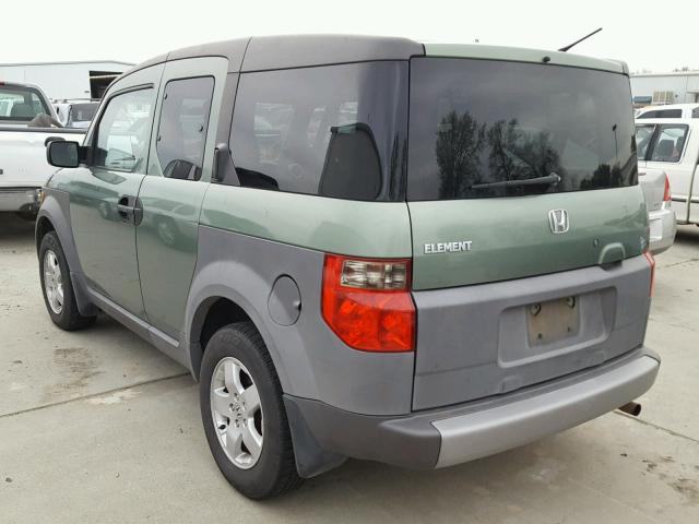 5J6YH18654L008846 - 2004 HONDA ELEMENT EX GREEN photo 3