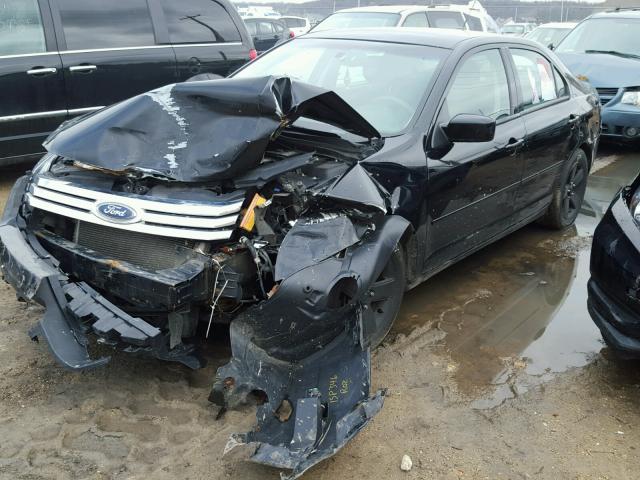 3FAHP07Z28R194776 - 2008 FORD FUSION SE BLACK photo 2