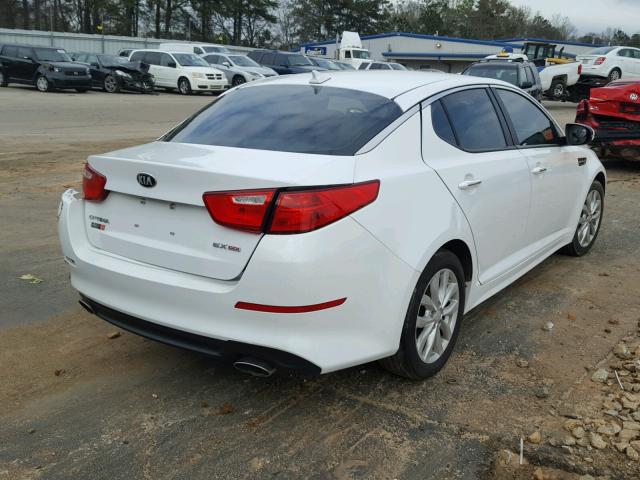 5XXGN4A79EG270837 - 2014 KIA OPTIMA EX WHITE photo 4