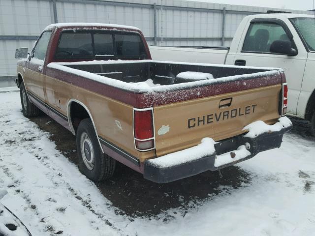 1GCCS14R0G2158746 - 1986 CHEVROLET S TRUCK S1 RED photo 3