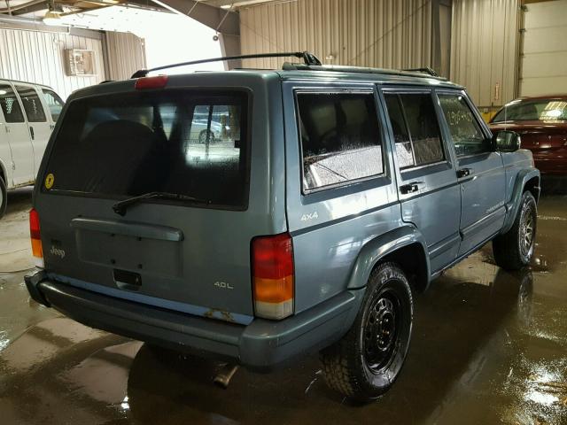 1J4FJ78S2VL607698 - 1997 JEEP CHEROKEE C BLUE photo 4