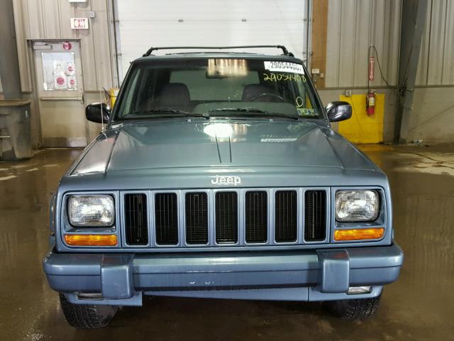 1J4FJ78S2VL607698 - 1997 JEEP CHEROKEE C BLUE photo 9