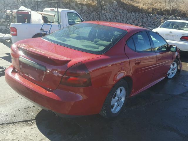 2G2WP552X61274899 - 2006 PONTIAC GRAND PRIX RED photo 4