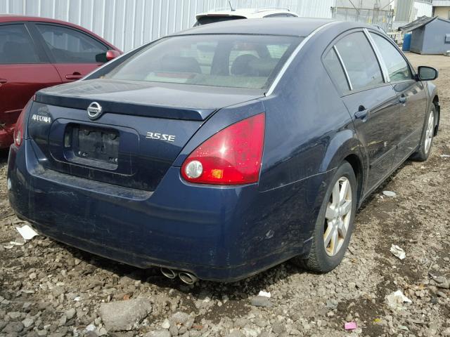 1N4BA41E85C868685 - 2005 NISSAN MAXIMA SE BLUE photo 4