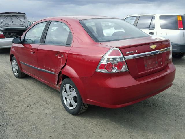 KL1TD5DE5BB251888 - 2011 CHEVROLET AVEO LS RED photo 3