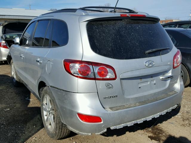 5XYZK3AB2BG067604 - 2011 HYUNDAI SANTA FE L SILVER photo 3