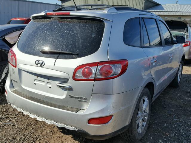 5XYZK3AB2BG067604 - 2011 HYUNDAI SANTA FE L SILVER photo 4