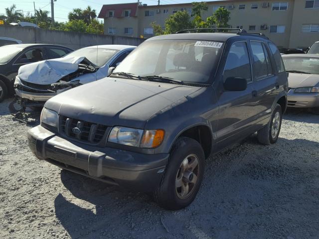 KNDJB723815070445 - 2001 KIA SPORTAGE GRAY photo 2