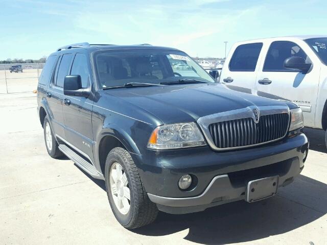 5LMEU68H53ZJ21591 - 2003 LINCOLN AVIATOR GREEN photo 1