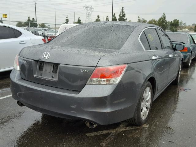 1HGCP3F84AA024368 - 2010 HONDA ACCORD EXL GRAY photo 4