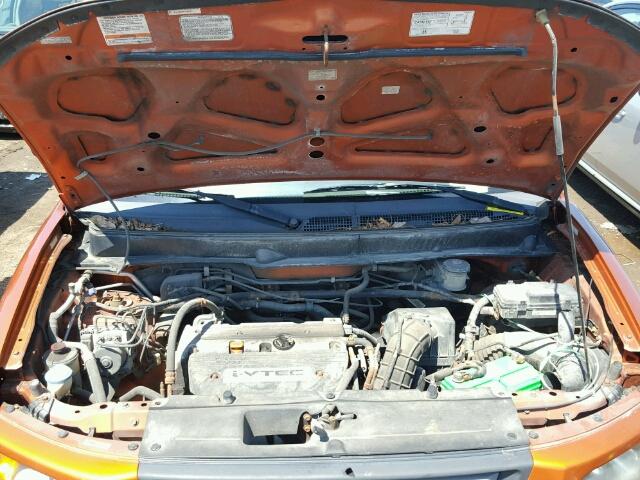 5J6YH28737L004605 - 2007 HONDA ELEMENT EX ORANGE photo 7