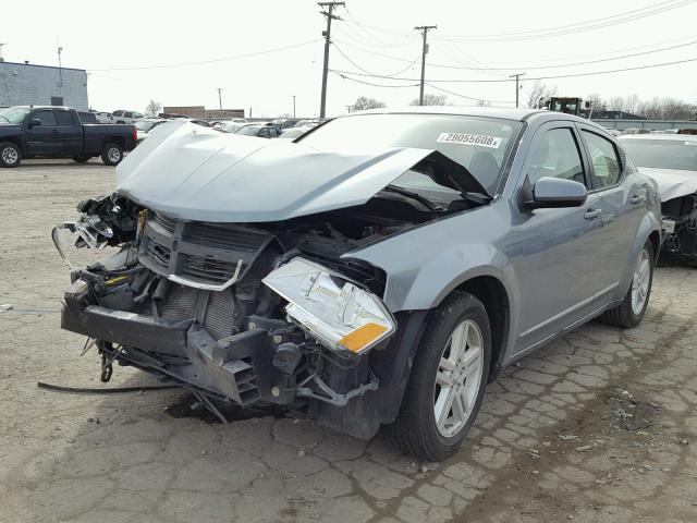 1B3CC1FB0AN232414 - 2010 DODGE AVENGER EX GRAY photo 2