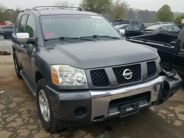 5N1AA08B24N720377 - 2004 NISSAN ARMADA SE GRAY photo 1