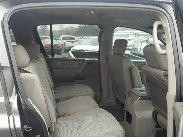 5N1AA08B24N720377 - 2004 NISSAN ARMADA SE GRAY photo 6