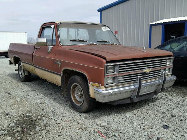 1GCEC14C9DF363634 - 1983 CHEVROLET C10 BURGUNDY photo 1