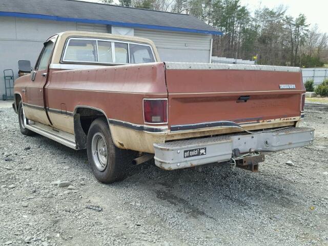 1GCEC14C9DF363634 - 1983 CHEVROLET C10 BURGUNDY photo 3