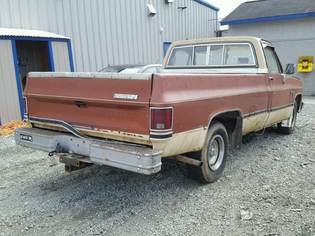 1GCEC14C9DF363634 - 1983 CHEVROLET C10 BURGUNDY photo 4