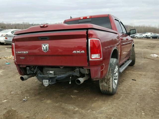 1C6RR7PT4DS715158 - 2013 RAM 1500 LONGH RED photo 4