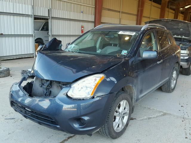 JN8AS5MT7DW514614 - 2013 NISSAN ROGUE S BLUE photo 2