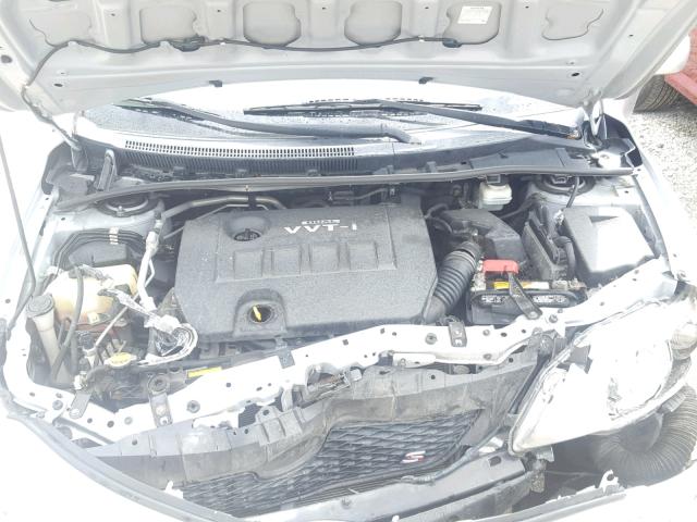 2T1BU4EEXAC526233 - 2010 TOYOTA COROLLA BA SILVER photo 7