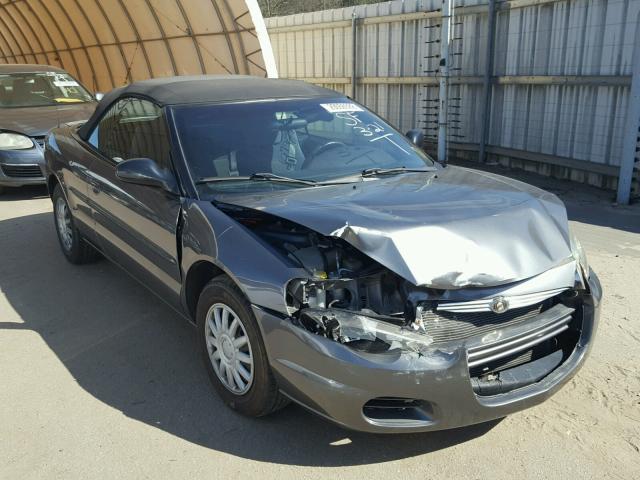 1C3EL45R95N638547 - 2005 CHRYSLER SEBRING GRAY photo 1