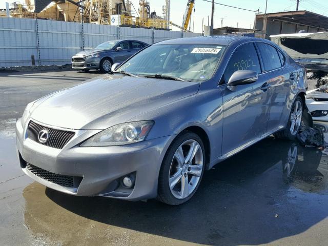 JTHBF5C27D5186838 - 2013 LEXUS IS 250 BLUE photo 2