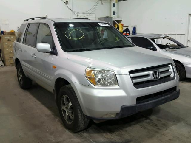 2HKYF18656H544196 - 2006 HONDA PILOT EX SILVER photo 1