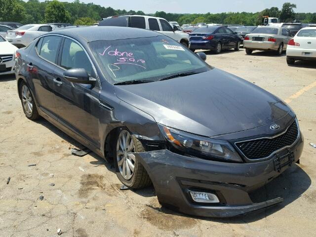 5XXGM4A74FG443569 - 2015 KIA OPTIMA LX GRAY photo 1