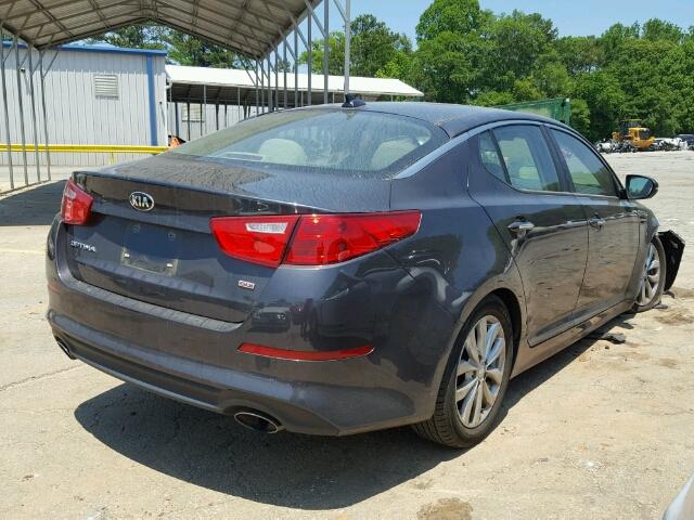 5XXGM4A74FG443569 - 2015 KIA OPTIMA LX GRAY photo 4