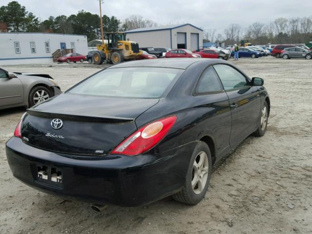 4T1CE38P14U792722 - 2004 TOYOTA CAMRY SOLA BLACK photo 4