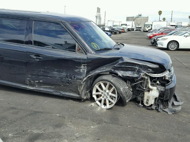 2FMGK5B87EBD15016 - 2014 FORD FLEX SE BLACK photo 9