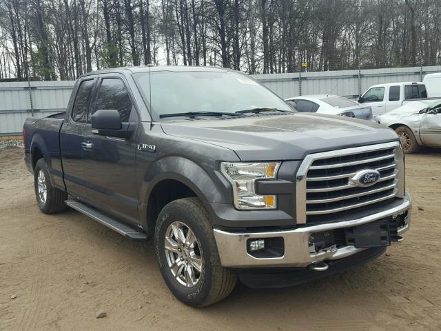 1FTEX1E87FFB48805 - 2015 FORD F150 SUPER GRAY photo 1