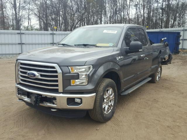 1FTEX1E87FFB48805 - 2015 FORD F150 SUPER GRAY photo 2