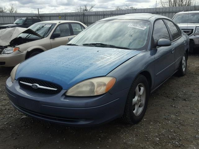 1FAFP53UXYG288748 - 2000 FORD TAURUS SE BLUE photo 2