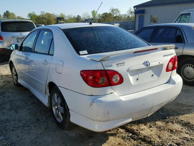 1NXBR32E36Z714307 - 2006 TOYOTA COROLLA S WHITE photo 3