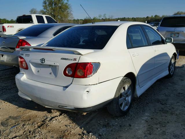 1NXBR32E36Z714307 - 2006 TOYOTA COROLLA S WHITE photo 4