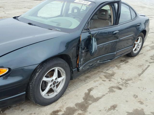 1G2WP52K9YF211535 - 2000 PONTIAC GRAND PRIX GREEN photo 9