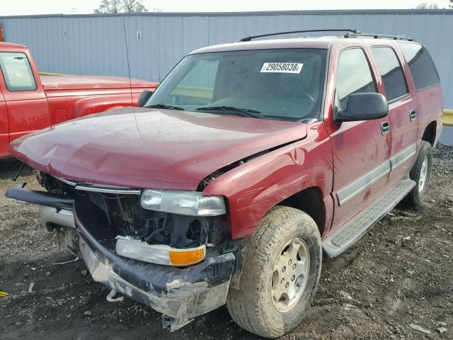 1GNFK16Z94J294408 - 2004 CHEVROLET SUBURBAN K BURGUNDY photo 2