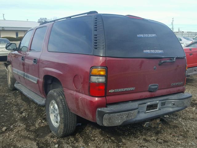 1GNFK16Z94J294408 - 2004 CHEVROLET SUBURBAN K BURGUNDY photo 3