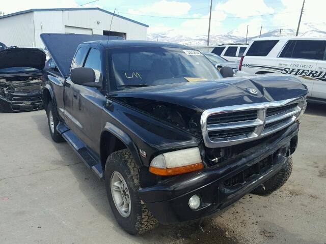 1B7GG22N1YS536891 - 2000 DODGE DAKOTA BLACK photo 1