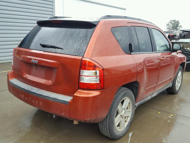 1J4NT4FB7AD578811 - 2010 JEEP COMPASS SP ORANGE photo 4